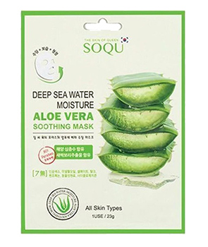 มาสก์ SOQU Deep Sea Water Moisture Aloe Vera Soothing Mask