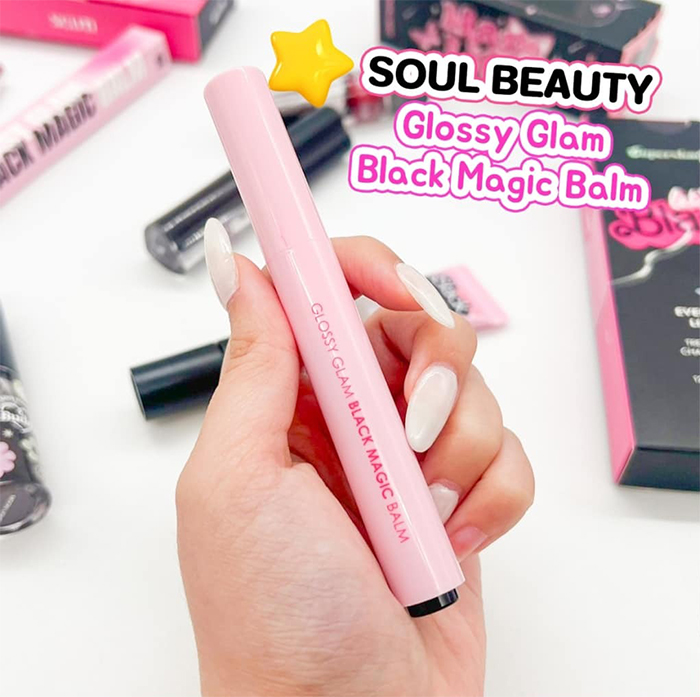 ลิปบาล์ม SOUL BEAUTY Glossy Glam-Black Magic Balm