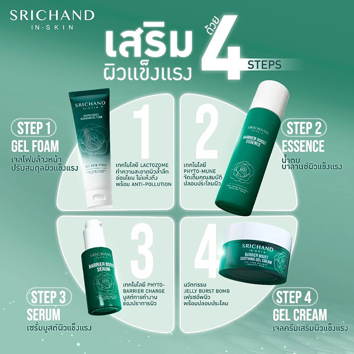 เจลโฟมล้างหน้า SRICHAND Barrier Boost Cleansing Gel Foam เจลโฟมล้างหน้า SRICHAND Barrier Boost Cleansing Gel Foam