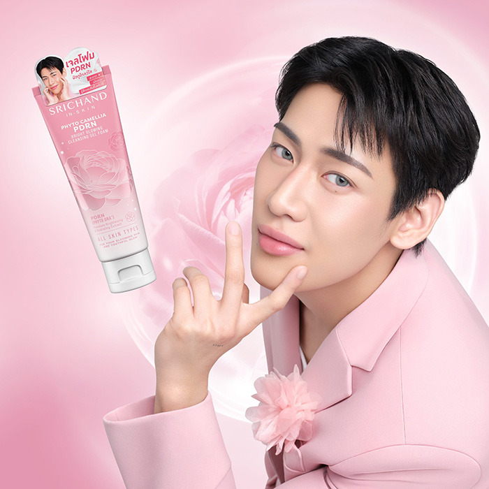 โฟมล้างหน้า SRICHAND Phyto Camellia PDRN Bright Glowing Cleansing GelFoam
