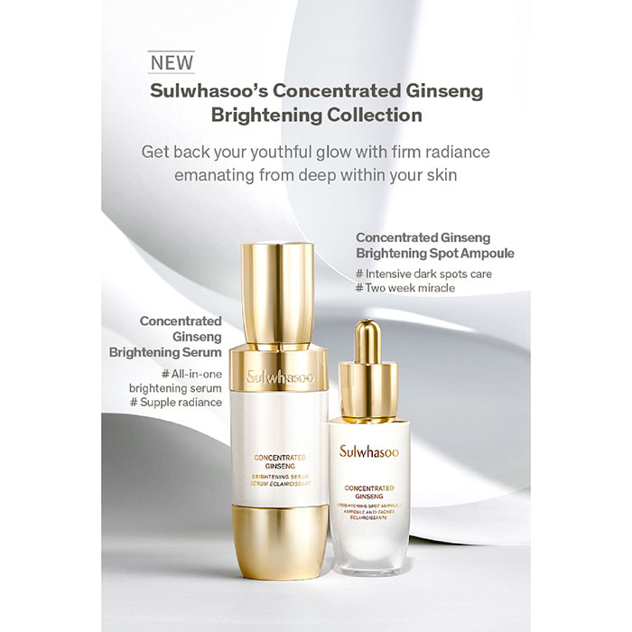 เซรั่มลดเลือนริ้วรอย Sulwhasoo Concentrated Ginseng Brightening Serum