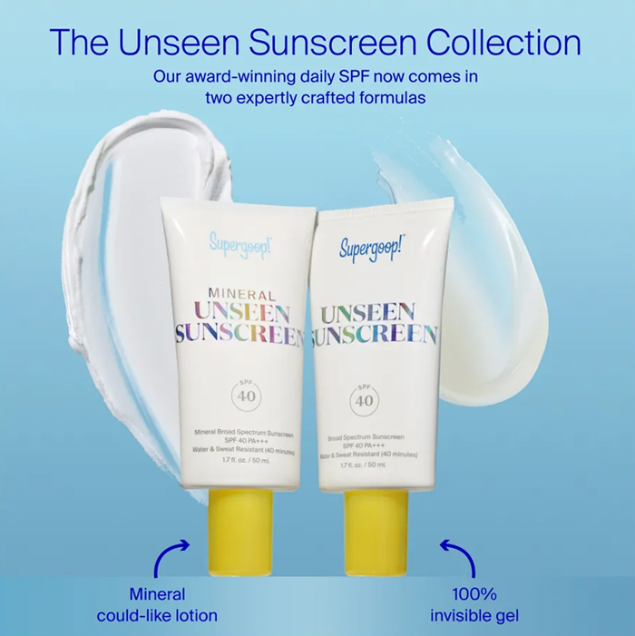 กันแดด Supergoop! Mineral UNSEEN Sunscreen SPF 40