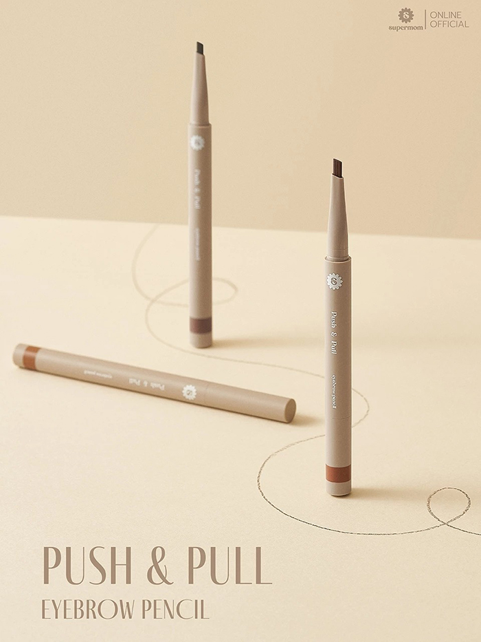 ดินสอเขียนคิ้ว SUPERMOM Push & Pull Eyebrow Pencil