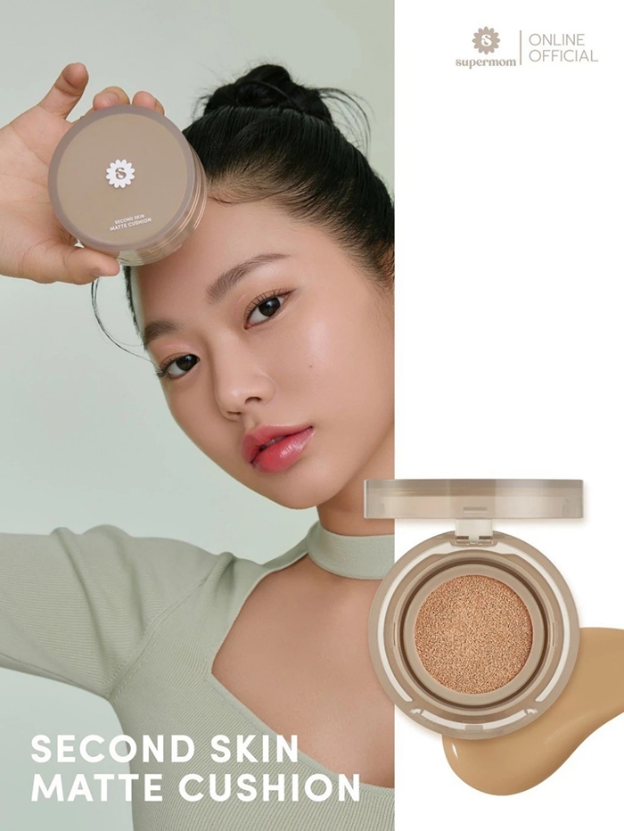 คุชชั่น SUPERMOM Second Skin Matte Cushion SPF 50 PA++++