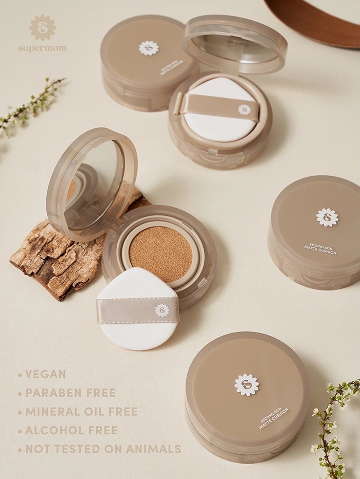 คุชชั่น SUPERMOM Second Skin Matte Cushion SPF 50 PA++++