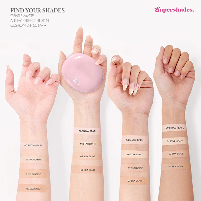 คุชชั่น SuperShades Gentle Matte All Day Perfect Fit Skin Cushion SPF50 PA+++