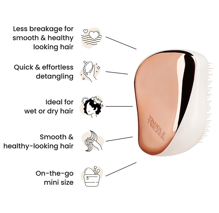 แปรงหวีผม Tangle Teezer Compact Styler Detangling Hairbrush