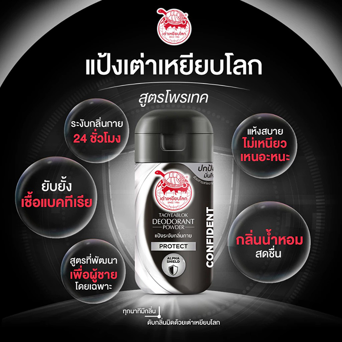 แป้งระงับกลิ่นกาย TAOYEABLOK Deodorant Powder - Protect