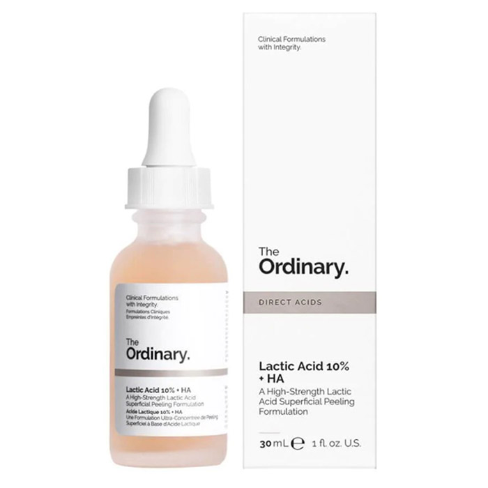   The Ordinary Direct Acids Lactic Acid 10%   HA เซรั่มเข้มข้น ช่วยปรับสีผิวให้กระจ่างใส เผยผิวใหม่ที่เรียบเนียน นุ่มลื่น