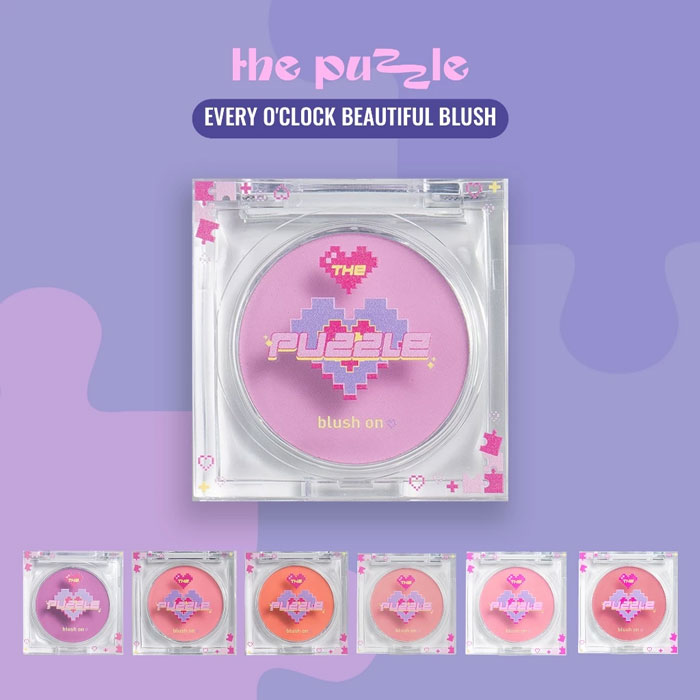 บลัชออน The Puzzle Beauty Every O'clock Beautiful Blush