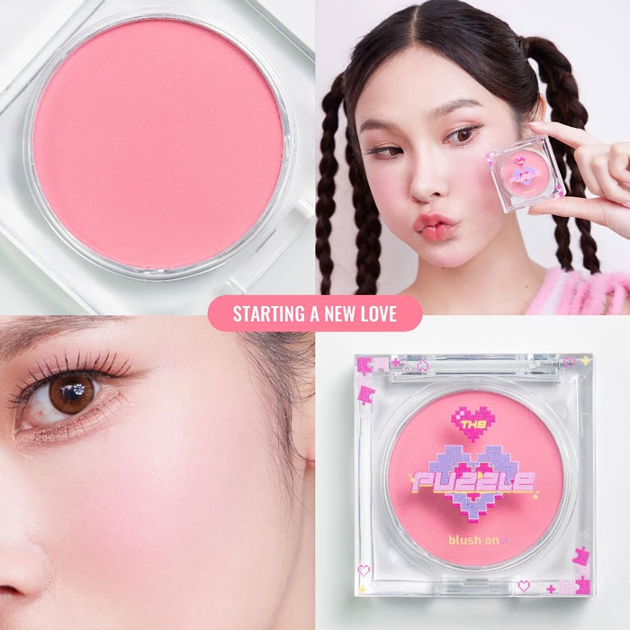 บลัชออน The Puzzle Beauty Every O'clock Beautiful Blush