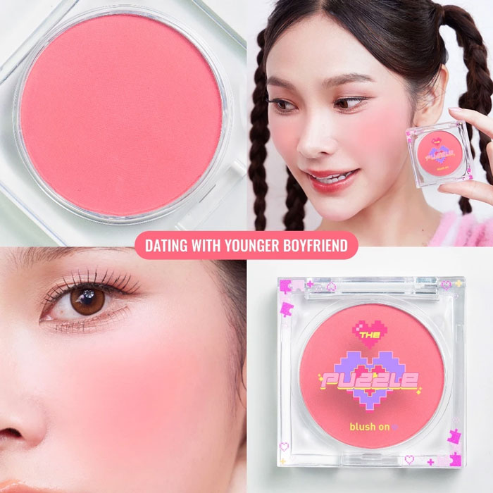 บลัชออน The Puzzle Beauty Every O'clock Beautiful Blush