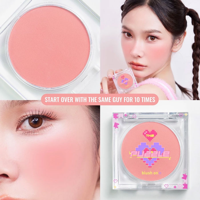บลัชออน The Puzzle Beauty Every O'clock Beautiful Blush