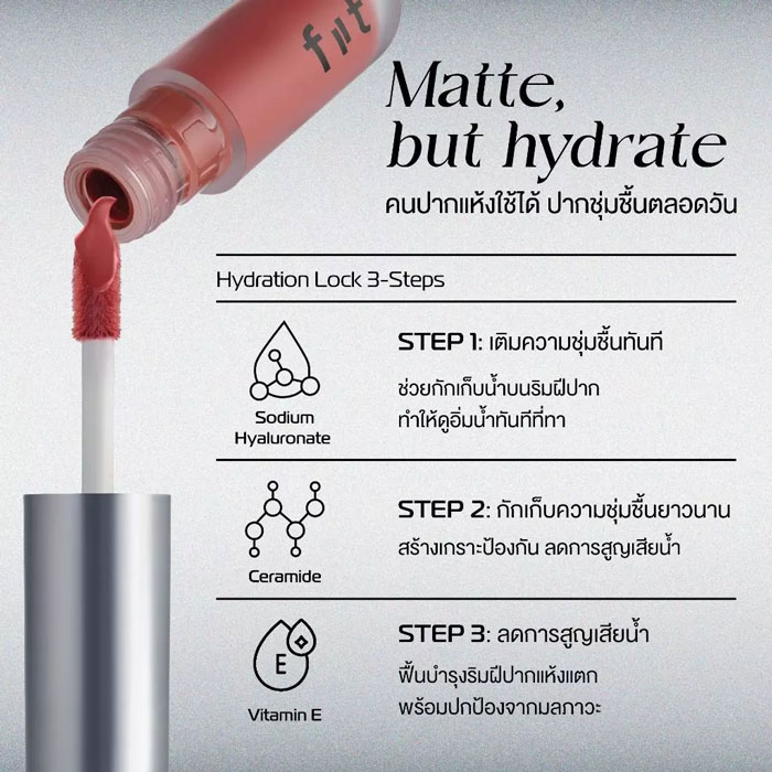 ลิปแมตต์ Fiit Cosmetics Glam Out Whipped Matte