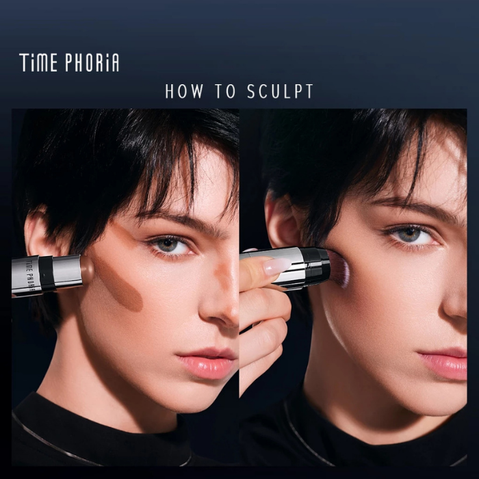 คอนทัวร์สติ๊ก TIME PHORIA Eclipse Spark 2 in 1 Face Contour คอนทัวร์สติ๊ก TIME PHORIA Eclipse Spark 2 in 1 Face Contour