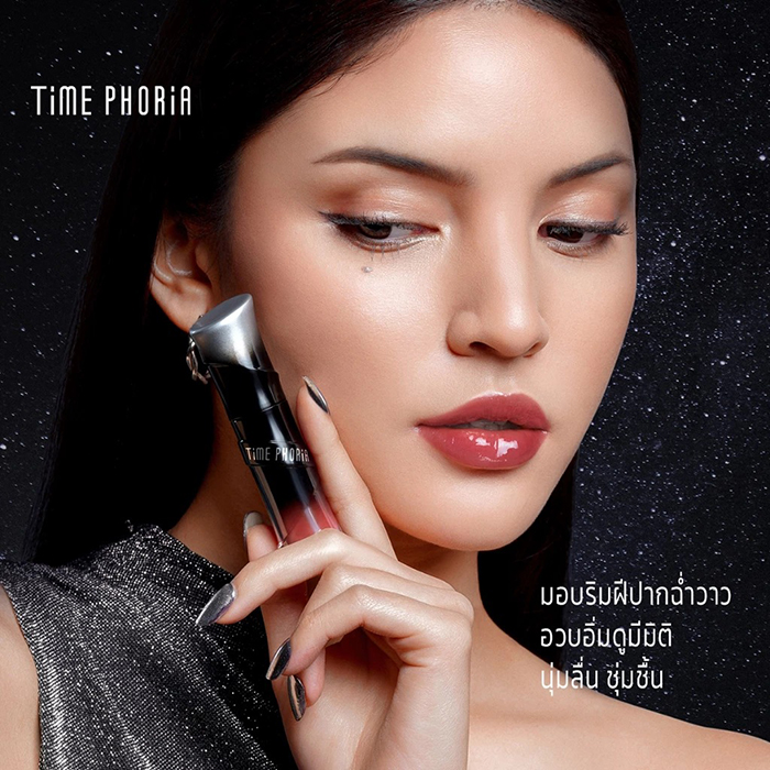 ลิปกลอส Time Phoria Lunara Frost 3D Lip Gloss