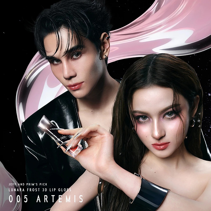ลิปกลอส Time Phoria Lunara Frost 3D Lip Gloss