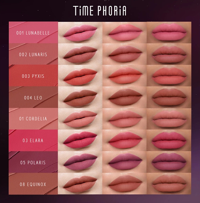 ลิปสติก Time Phoria Nebula Velvet Lip Cream 