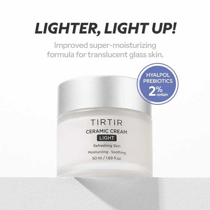 ครีมบำรุงผิวหน้า TIRTIR Ceramic Cream Light