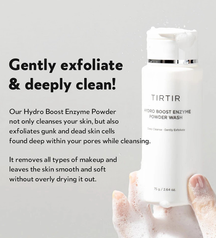 ผงล้างหน้าเอนไซม์ TIRTIR Hydro Boost Enzyme Powder Wash