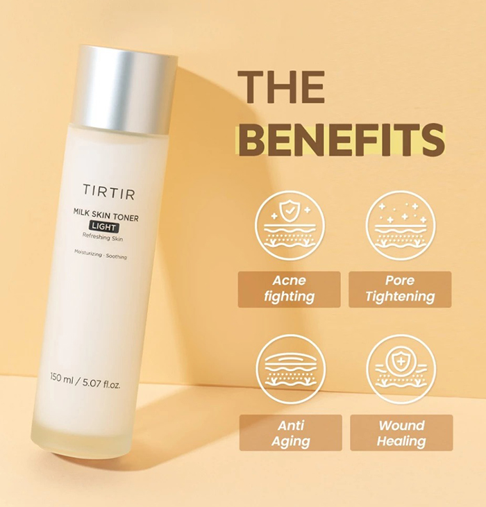 โทนเนอร์บำรุง TIRTIR Milk Skin Toner Light