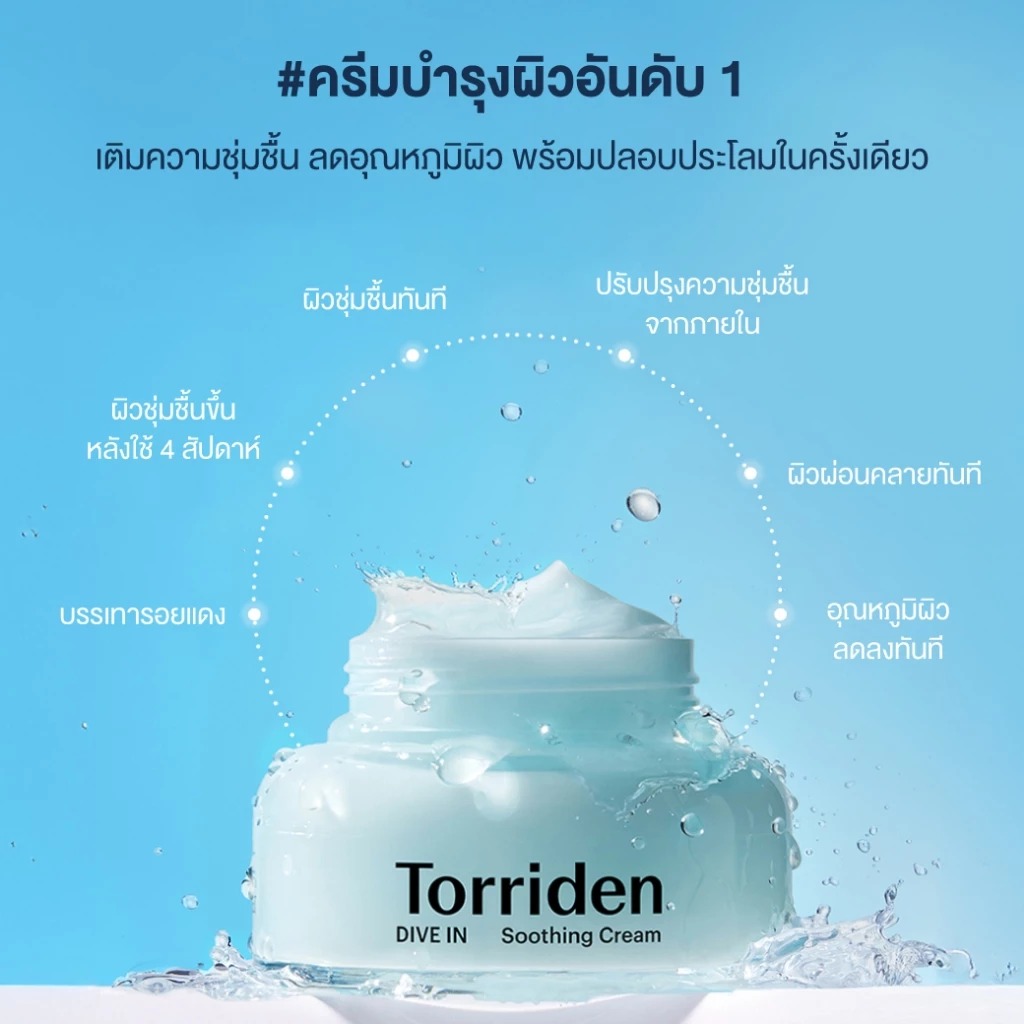 ครีมบำรุงผิวหน้า Torriden Dive In Hyaluronic Acid Soothing Cream