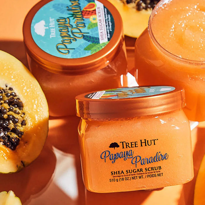 สครับ Tree Hut Papaya Paradise Shea Sugar Scrub