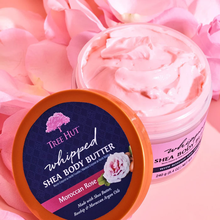 บอดี้บัตเตอร์ Tree Hut Whipped Body Butter Moroccan Rose