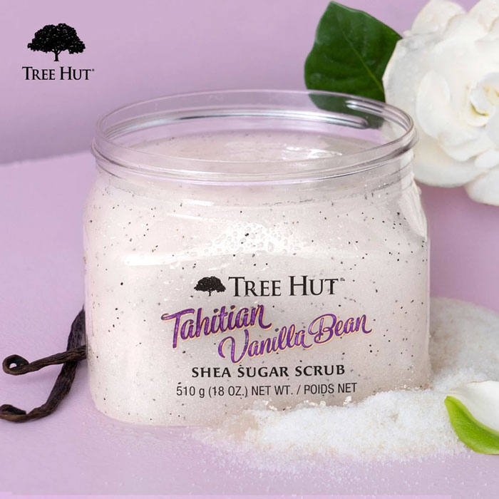 สครับ Tree Hut Tahitian Vanilla Bean Shea Sugar Scrub