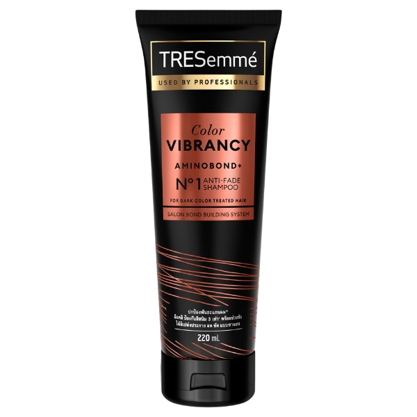 แชมพูล็อคสีผม TRESemmé Color Vibrancy Aminobond+No1 Ani-Fade Shampoo
