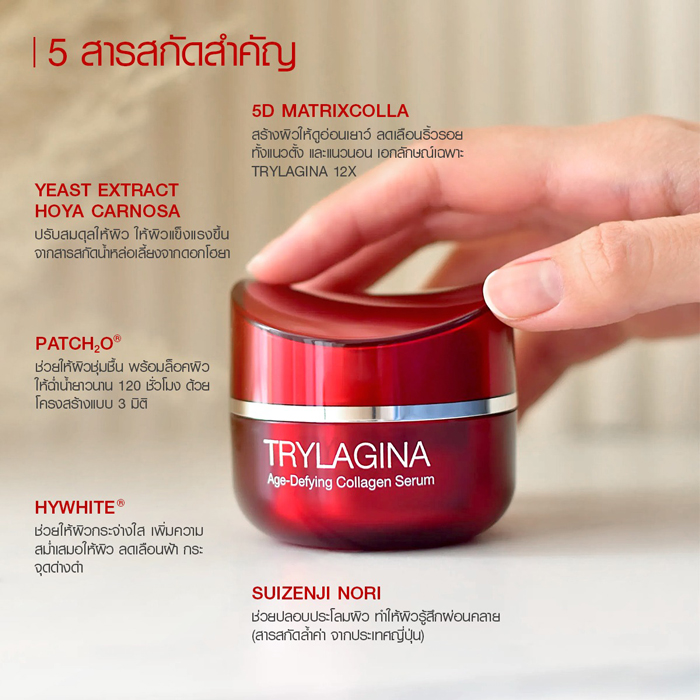 เซรั่มคอลลาเจน TRYLAGINA Age-Defying Collagen Serum