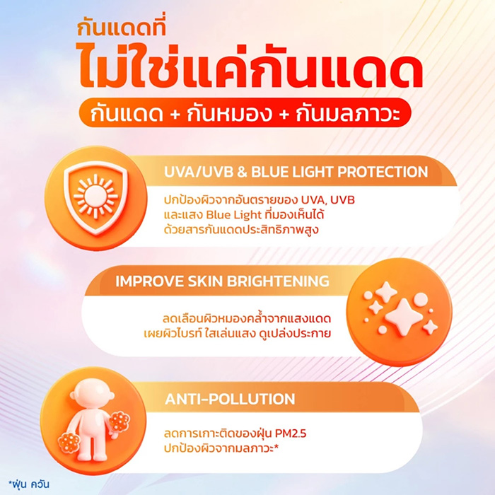 เซรั่มกันแดด Vaseline Gluta-Hya Glow Defense UV Serum SPF50+ PA++++