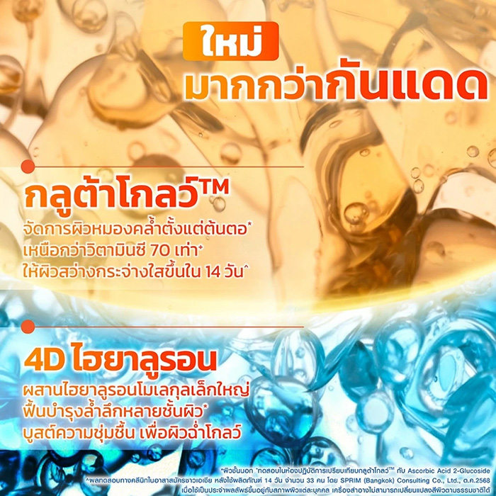 เซรั่มกันแดด Vaseline Gluta-Hya Glow Defense UV Serum SPF50+ PA++++