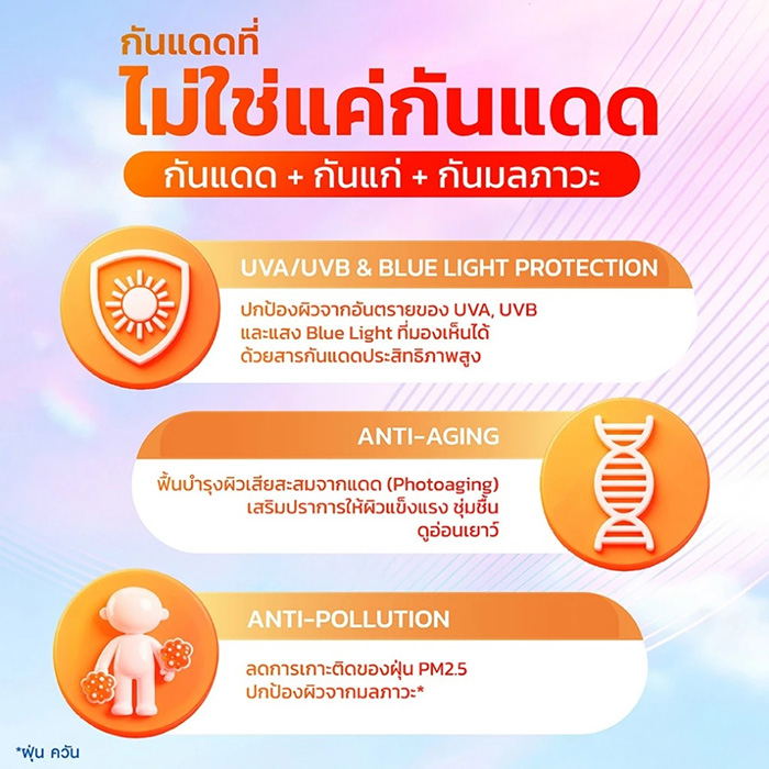 เซรั่มกันแดด Vaseline Gluta-Hya Photoage Defense UV Serum SPF50+ PA++++