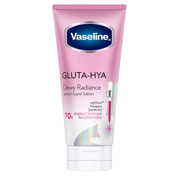 โลชั่นทาผิว Vaseline Healthy Bright Gluta-Hya Serum Burst Lotion Dewy Radiance