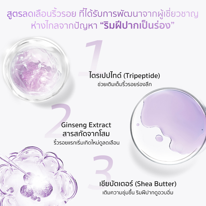 ลิปแคร์ Vaseline Pro Derma Lip Care Anti Wrinkle Serum Infused