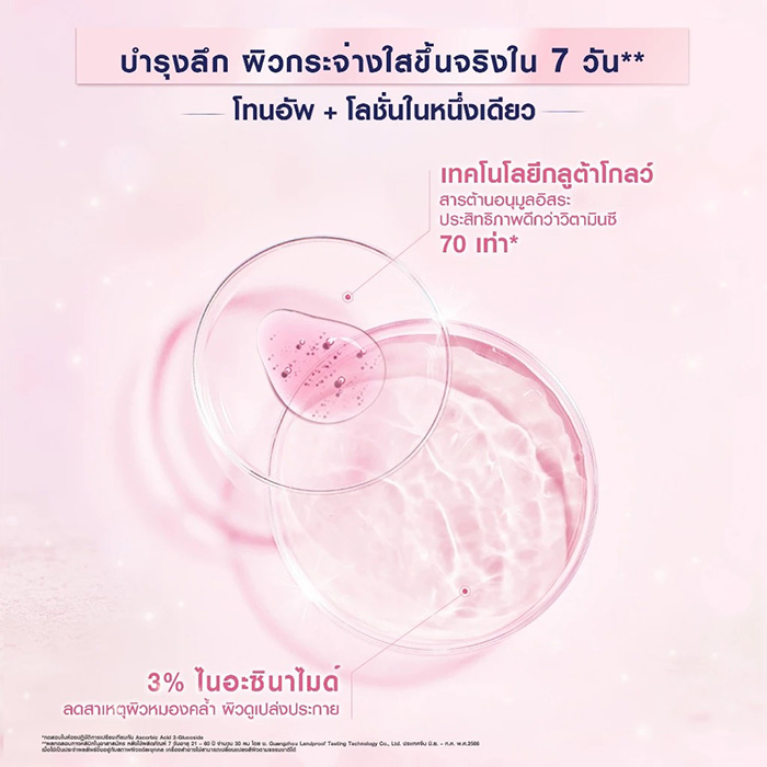 โลชั่นบำรุงผิว Vaseline Radiant Sun Tone Up โลชั่นบำรุงผิว Vaseline Radiant Sun Tone Up