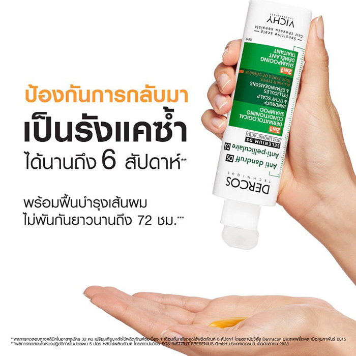 แชมพูผสมครีมนวด VICHY Dercos Anti Dandruff DS 2 in 1 Conditioning Shampoo