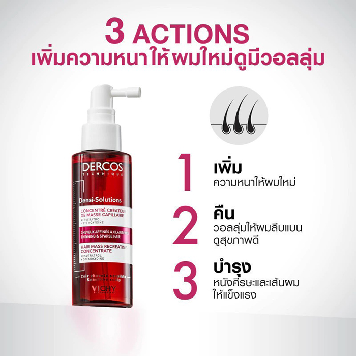 เซรั่ม VICHY Dercos Densi-Solutions Hair Mass Recreating Concentrate 