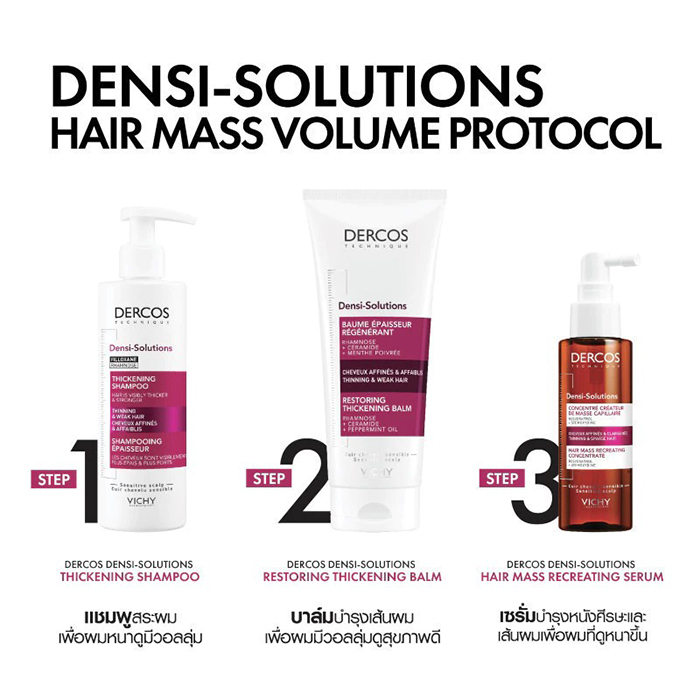 เซรั่ม VICHY Dercos Densi-Solutions Hair Mass Recreating Concentrate 