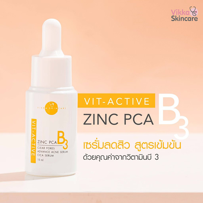 เซรั่ม VIKKASKINCARE Vit-Active B3 Niacinamide Zinc PCA