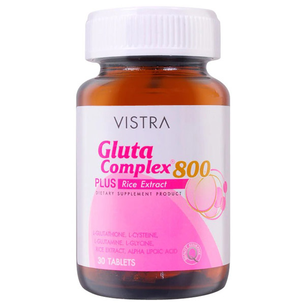 VISTRA Gluta Complex 800 PLUS Rice Extract  ผลิตภัณฑ์เสริมอาหาร