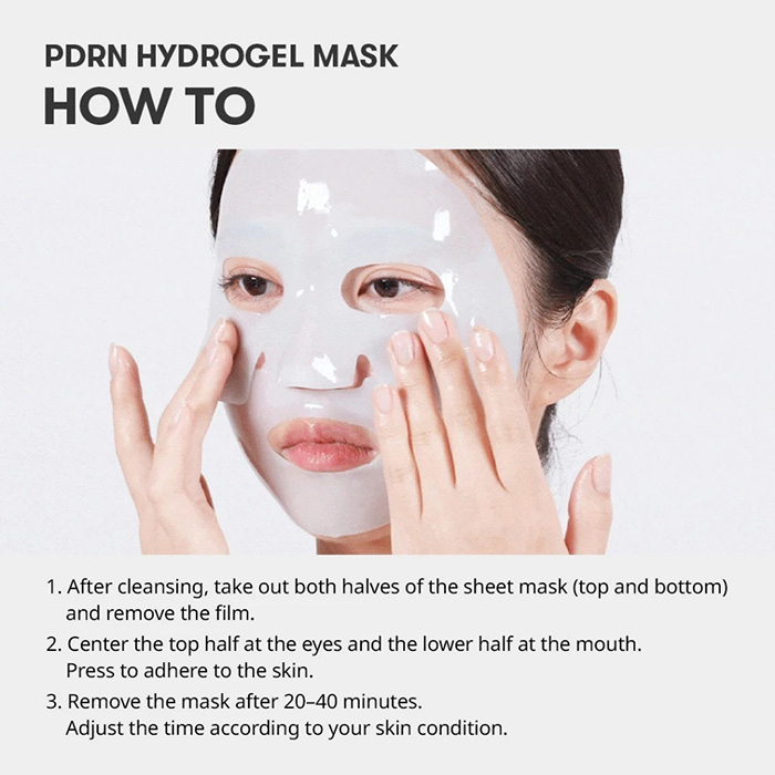 แผ่นมาส์กหน้าไฮโดรเจล VT Cosmetics PDRN Hydrogel Mask แผ่นมาส์กหน้าไฮโดรเจล VT Cosmetics PDRN Hydrogel Mask