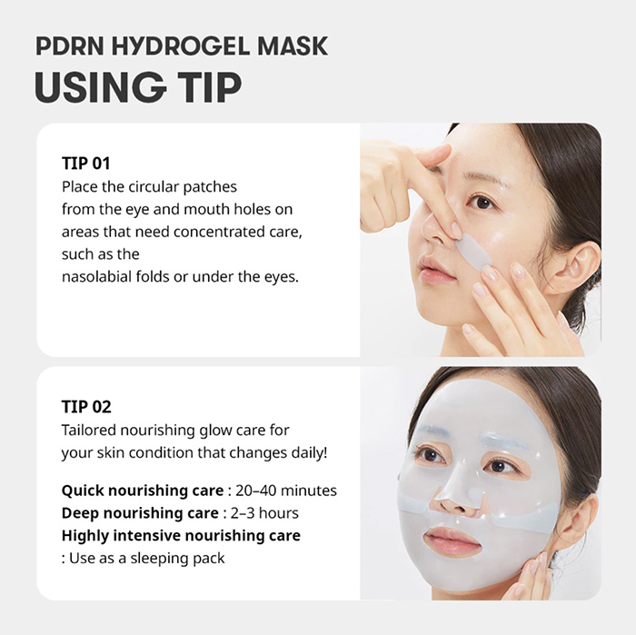 แผ่นมาส์กหน้าไฮโดรเจล VT Cosmetics PDRN Hydrogel Mask แผ่นมาส์กหน้าไฮโดรเจล VT Cosmetics PDRN Hydrogel Mask