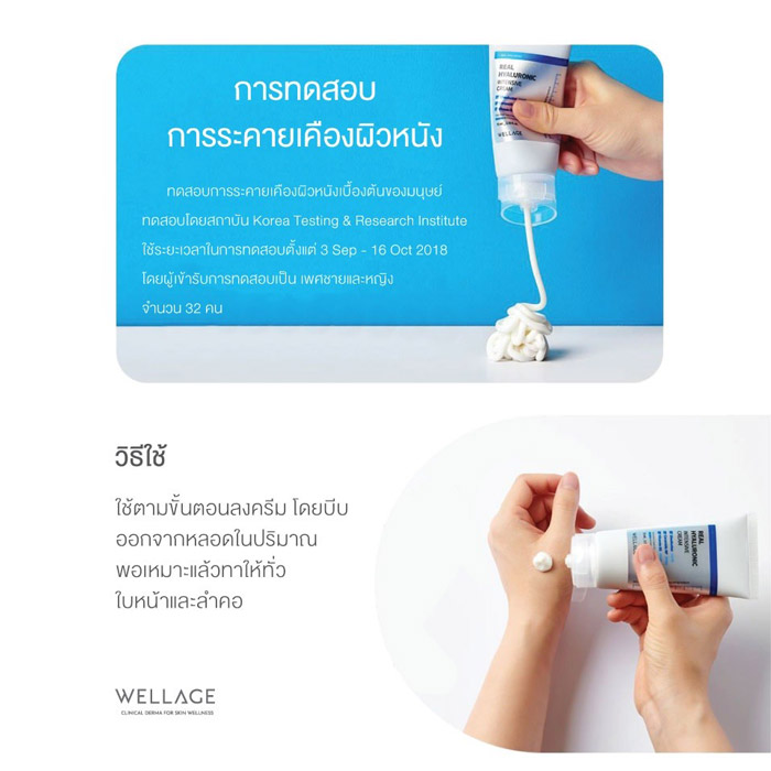 Wellage Real Hyaluronic Intensive Cream ครีมมอยส์เจอร์ไรเซอร์ ช่วยยกกระชับให้ผิวหน้า และลดเลือนริ้วรอย