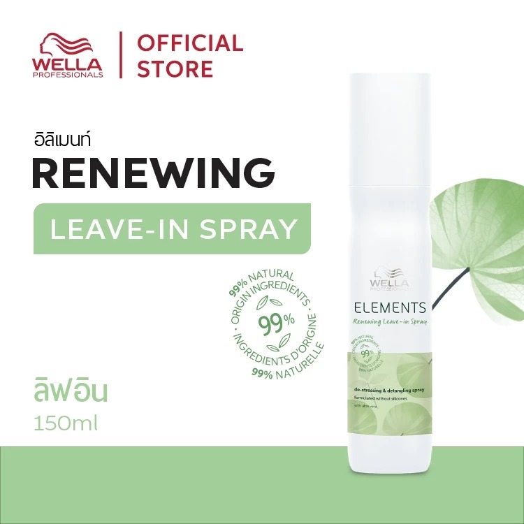 สเปร์ยบำรุงเส้นผม Wella Professionals Elements Renewing Leave-in Spray