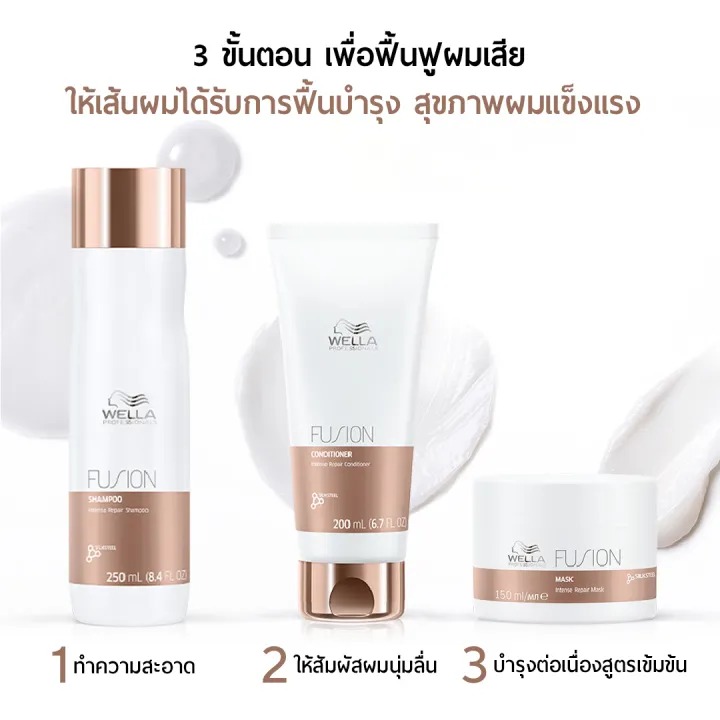 มาส์กบำรุงเส้นผม Wella Professionals Fusion Intense Repair Hair Mask for Damaged Hair