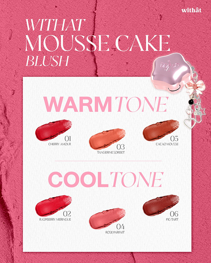 บลัชออน Withat Mousse Cake Blush บลัชออน Withat Mousse Cake Blush