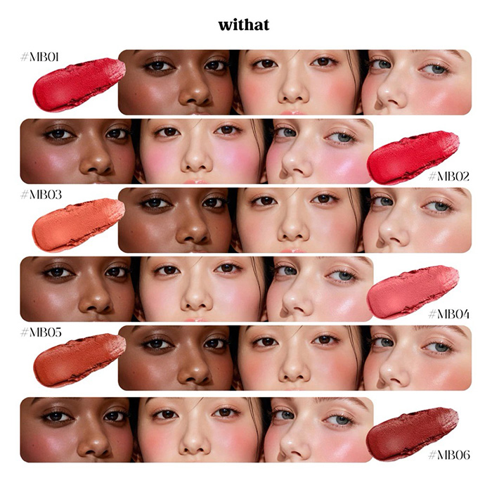 บลัชออน Withat Mousse Cake Blush บลัชออน Withat Mousse Cake Blush