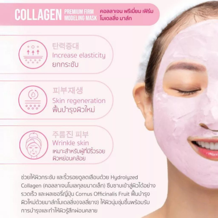มาสก์เจล WONBE Collagen Premium Firm Modeling Mask